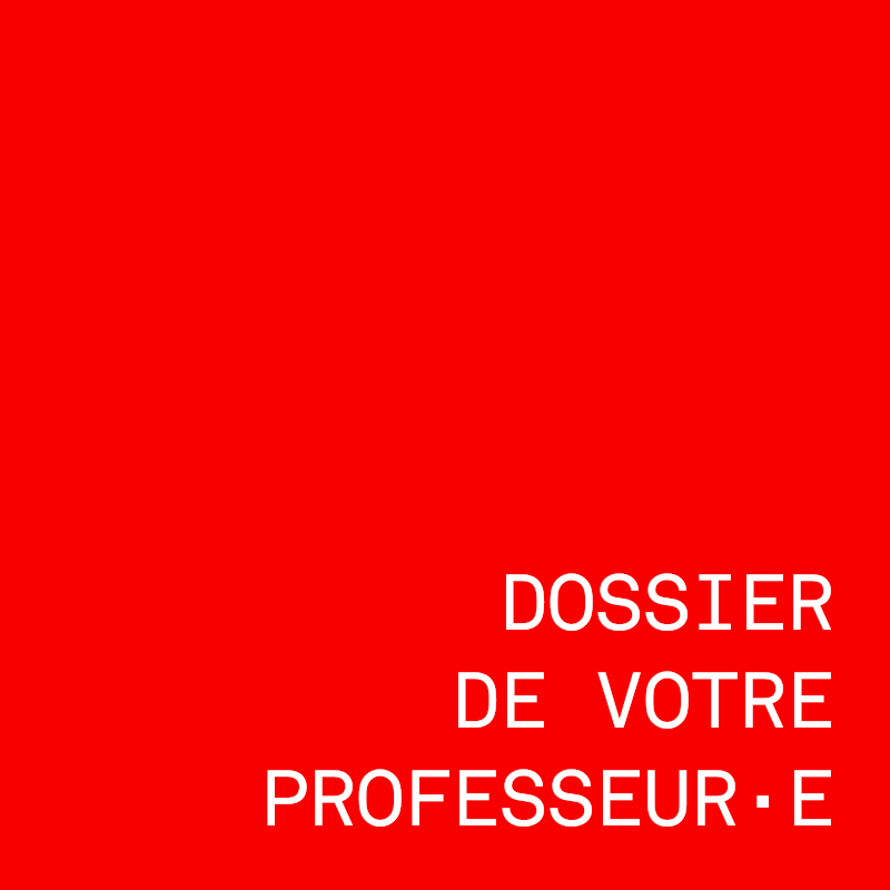 Dossier de votre professeur·e